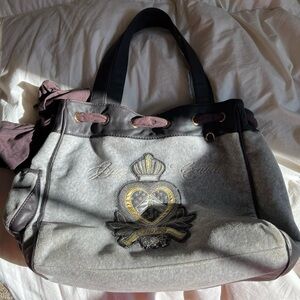 Juicy Couture Gray and Black Women's Bag